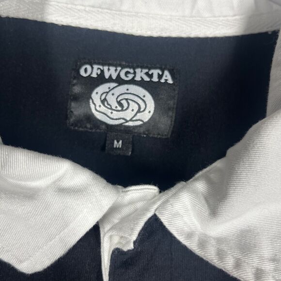 Ofwgkta Rugby Shirt Men's M Multicolor Striped Performance Long Sleeve Collared - Picture 2 of 5